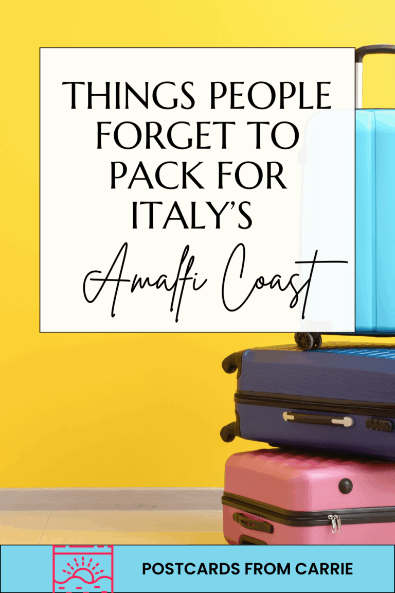 Things People Forget To Pack for Italy's Amalfi Coast