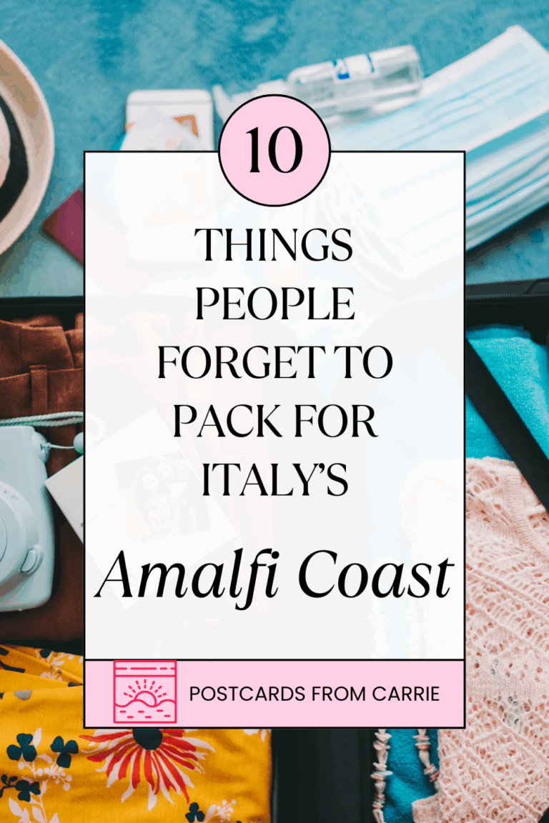 What people forget to pack for the Amalfi Coast of Italy