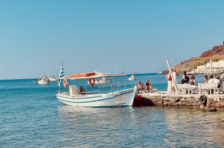 Santorini Beach Water Taxi at the Port of Akrotiri