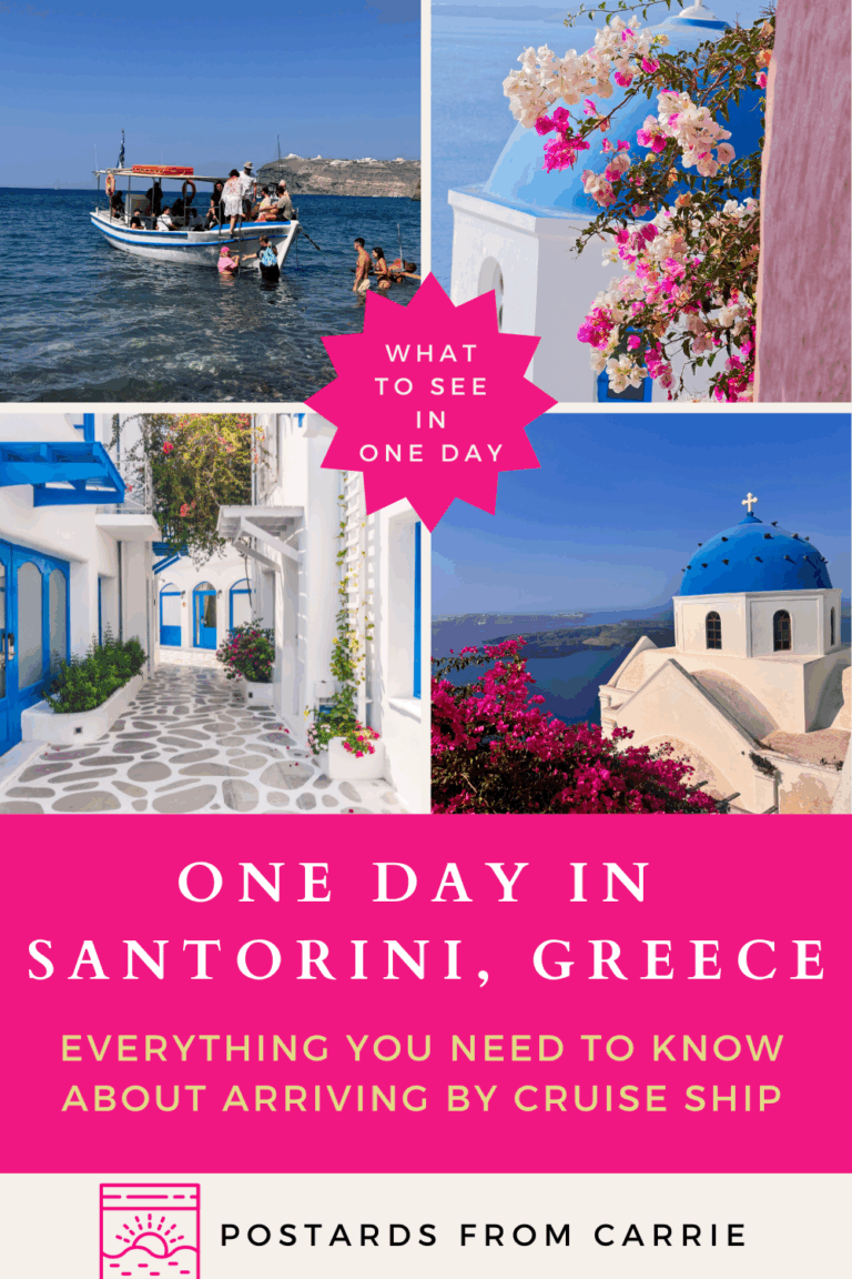 What To Do With One Day in Santorini, Greece by Cruise Ship