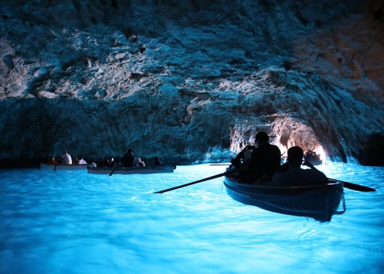 The Blue Grotto in Capri Italy is a must-do on a one day itinerary