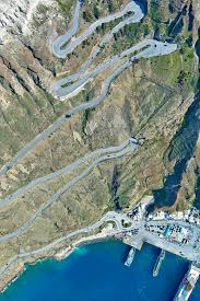 Athinios Ferry Port in Santorini, Greece