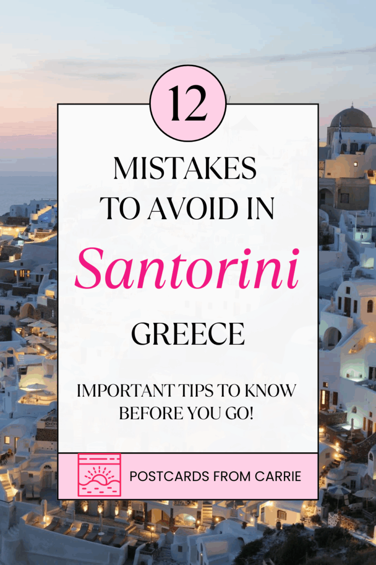 Top Mistakes to Avoid in Santorini, Greece