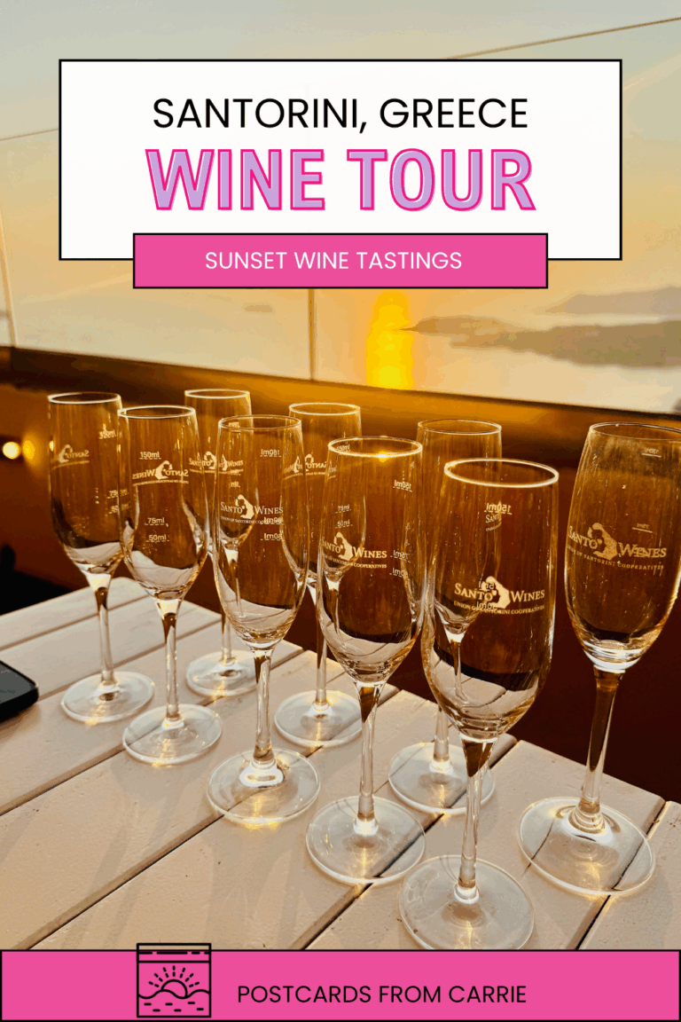 Sunset Wine Tour in Santorini Greece