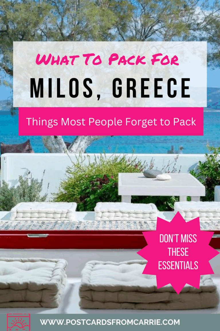 What to Pack For Milos Greece