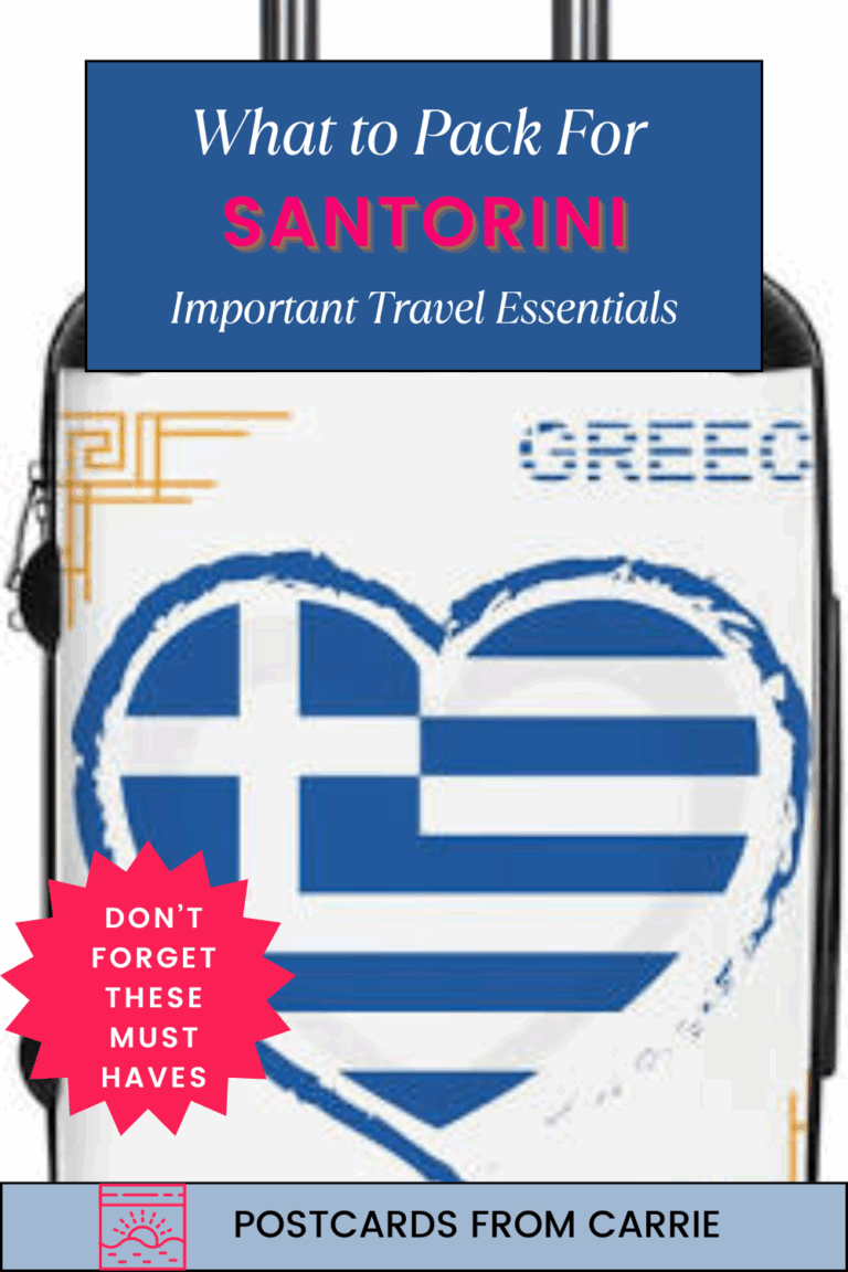 What to pack for Santorini Greece