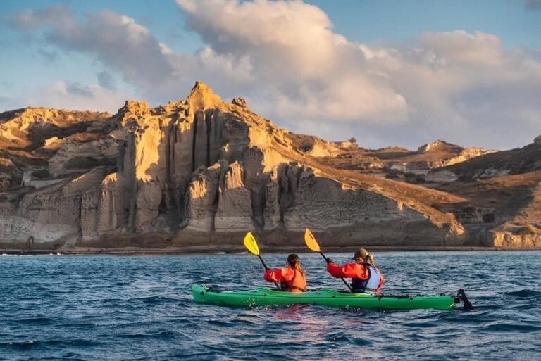Kayak tour in Santorini, Greece
