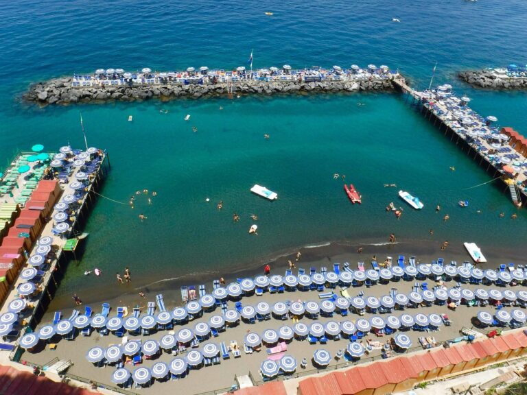 Leonelii's Beach in Sorrento, Italy near the Amalfi Coast
